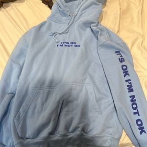 Blue Graphic Hoodie